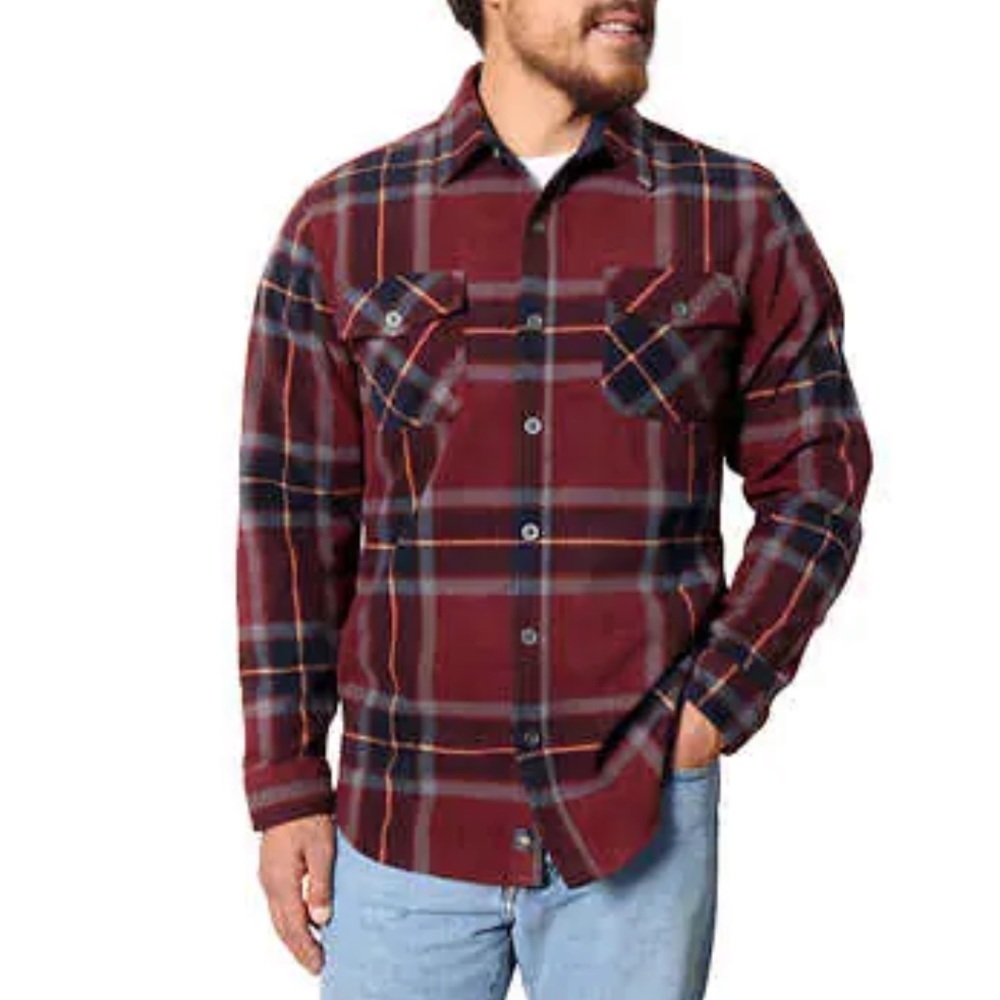NWT Freedom Foundry Men's Plaid Fleece
Shirt Size XL